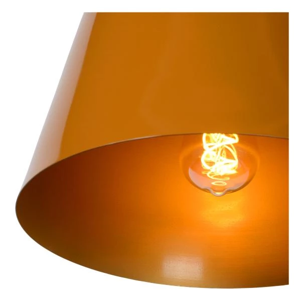 Lucide MISHA - Pendant light - Ø 31 cm - 1xE27 - Ocher Yellow - detail 3